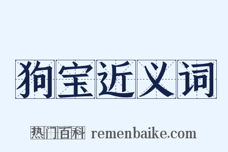 狗宝近义词是什么意思的图片